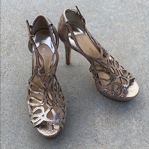 Gianni Binni Gold Heels